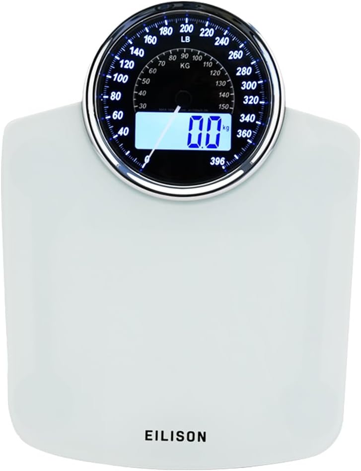 2-in-1 Digital & Analog Bathroom Scale
