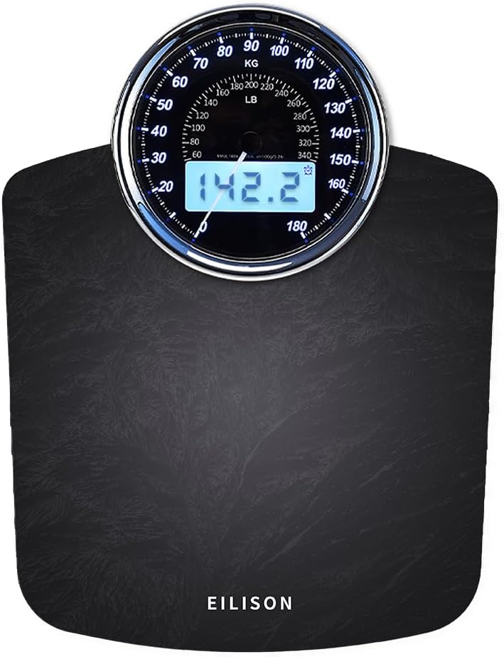 2-in-1 Digital & Analog Bathroom Scale
