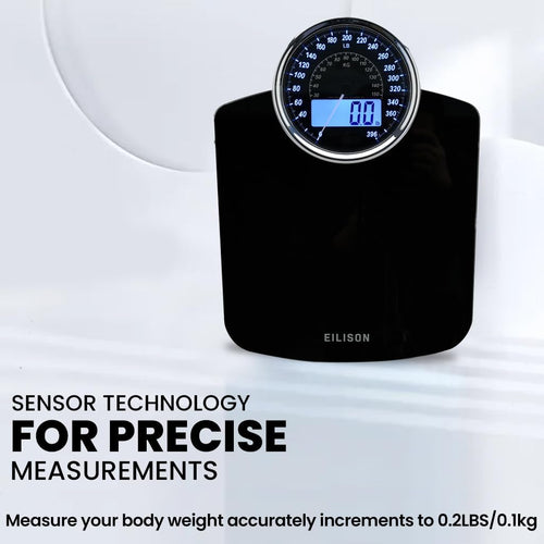 2-in-1 Digital & Analog Bathroom Scale