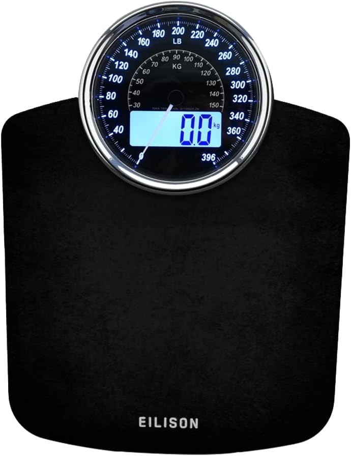 2-in-1 Digital & Analog Bathroom Scale
