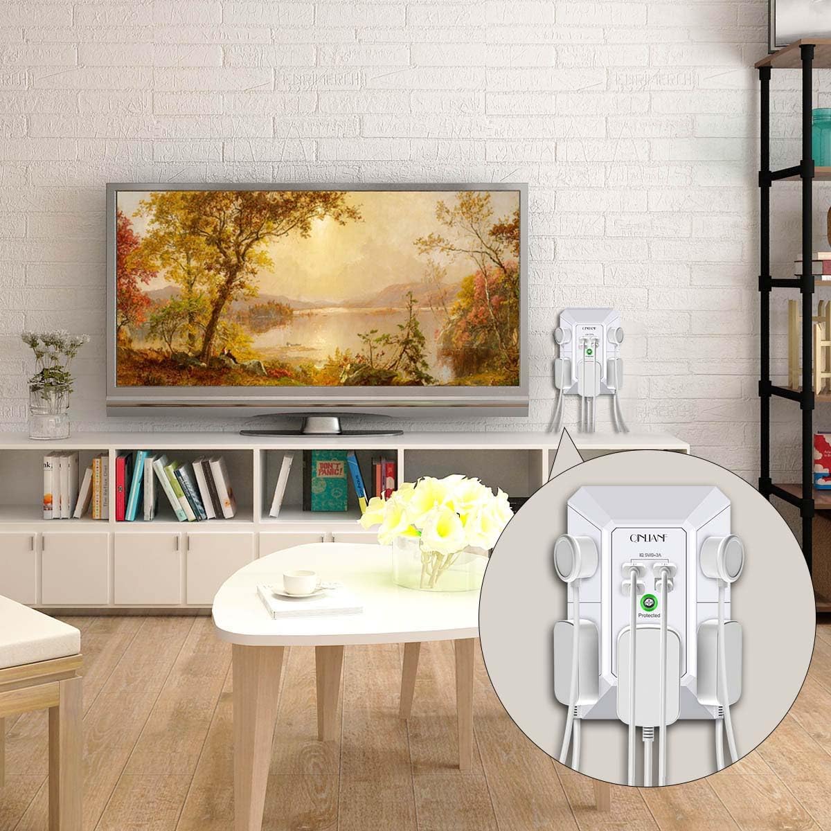 Wall Charger, Surge Protector Extender with 4 USB Ports